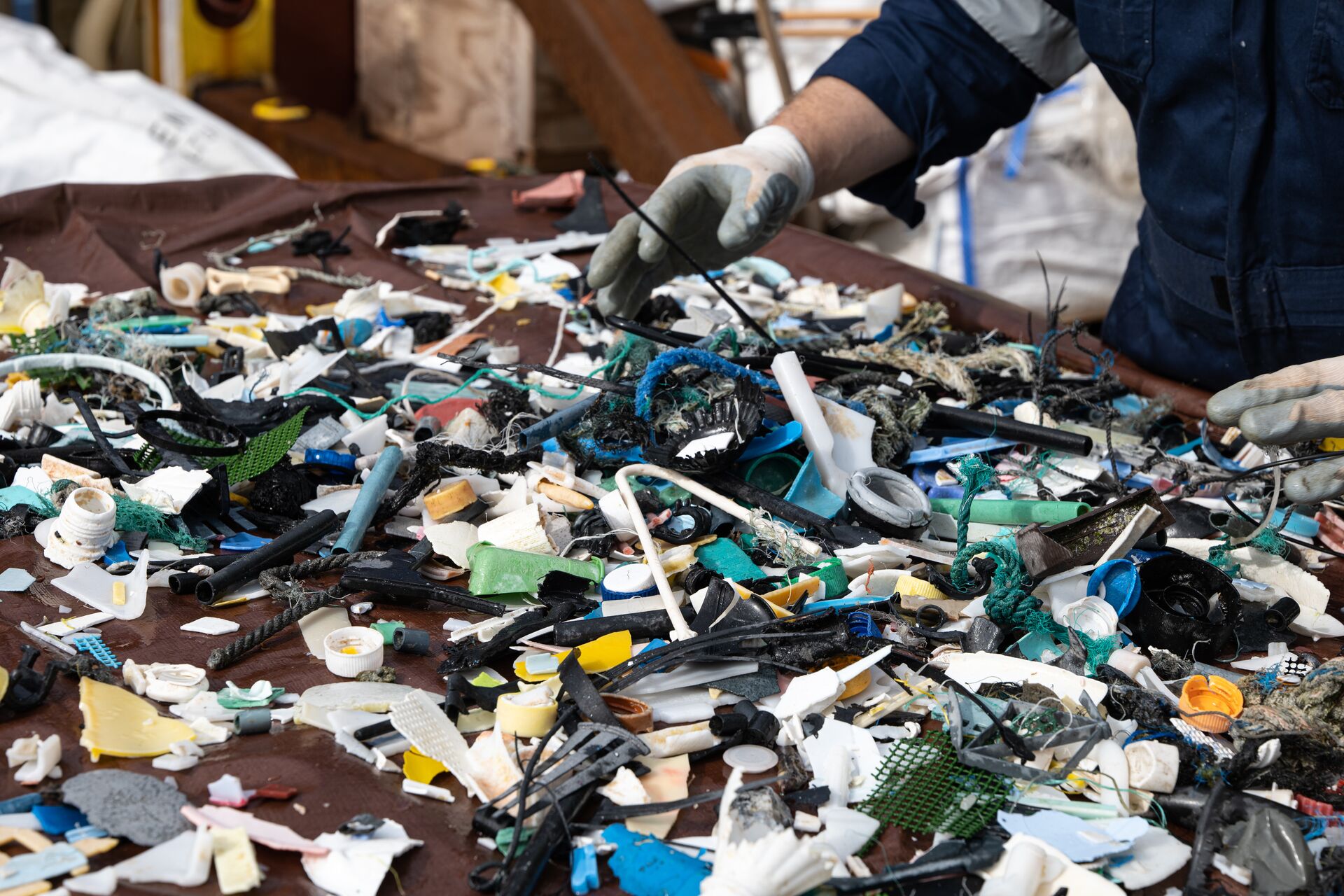 Plastics accumulation sorted